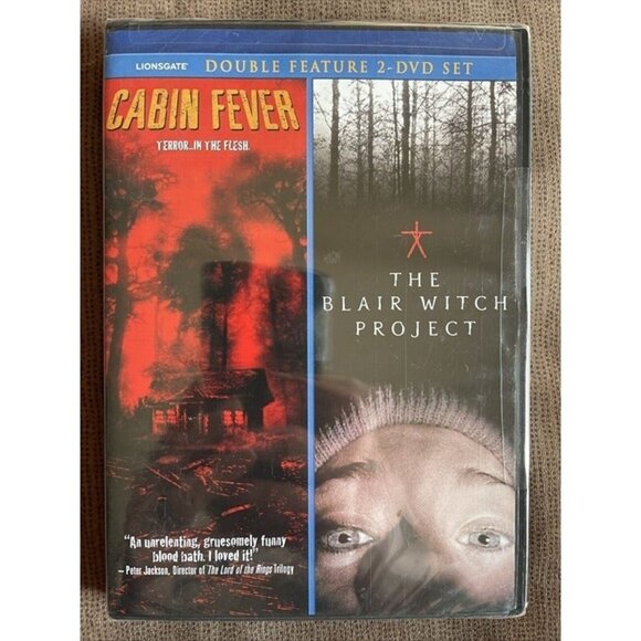 Cabin Fever / The Blair Witch Project - New -Double Feature 2 DVD Set - Picture 1 of 3